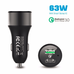 63w usb c pd car charger