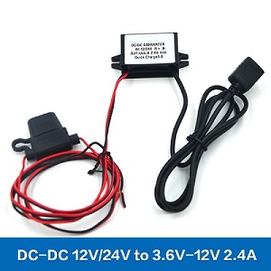 QC3.0 12V/24V to 3.6V-12V 2.4A