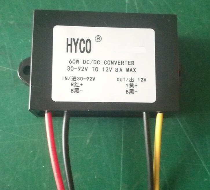 30-92V to 12V 5A 8A 10A forklift dc dc converter 60V/90V 12v 96W