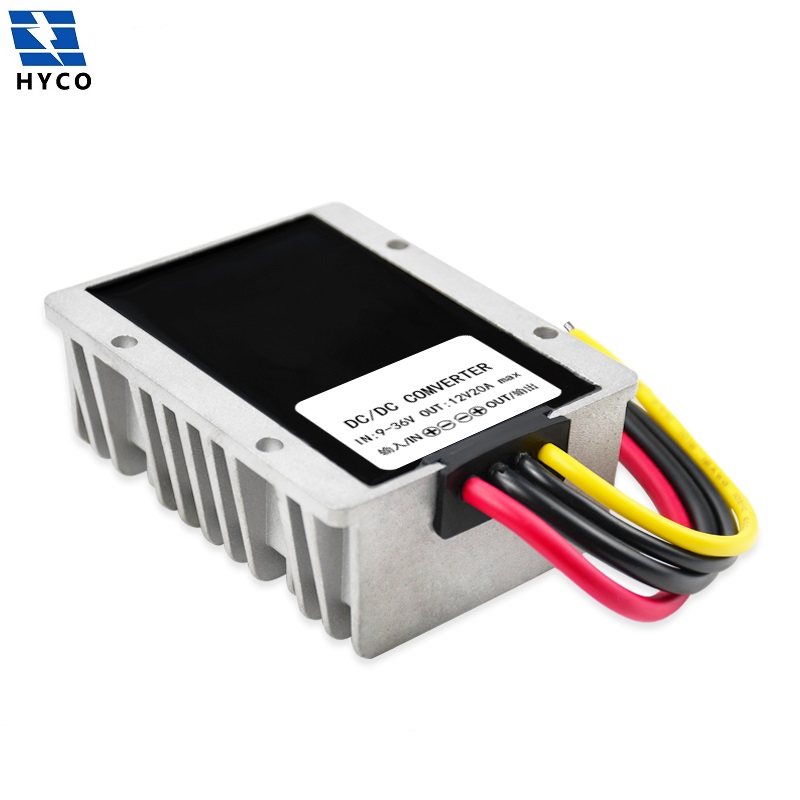 buck boost dc voltage regulator dc-dc converter 24v 12v to 12v 20A 240W for vehicles 